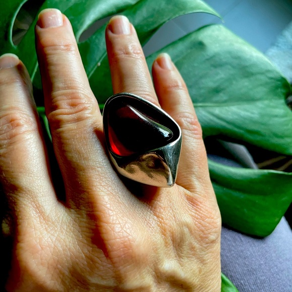 Uno de 50 Murano Glass Ring sz 6.5 - Picture 9 of 10